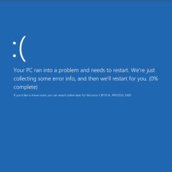 Ошибка critical_process_died